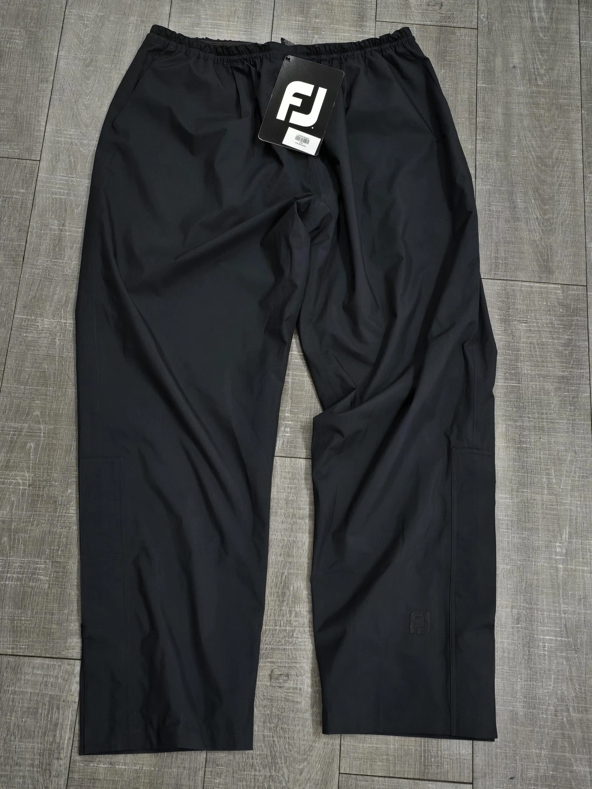 FootJoy Pants Mens 2XL Black DryJoys Light Waterproof Golf Rain Sta-Dry 35531