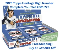 2025 Topps Heritage High Number Complete Your Set You Pick Base & SPs #501-725