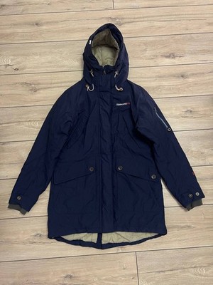 Women's Didriksons Navy Blue Tilde Waterproof Insulated Parka Jacket sz 40 Storm