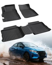 All Weather Rubber Floor Mats for Nissan Versa 2020 2021 2022 2023 2024 2025 ...