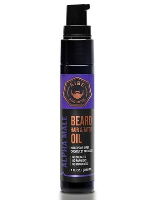 Grooming - Alpha Male Beard, Hair & Tattoo Oil (1 fl oz) - Softens, Strengthe...