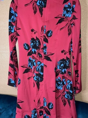 Alexander  McQ Swallow Dress 2017 Collection Floral Print Size 38  