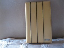 Vintage Rolodex Business Card Notes Portfolio - Yellow Leather