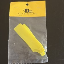 KBDD 4061 = 91 mm YELLOW TAIL ROTOR BLADES: 30-50 SIZE HELICOPTERS