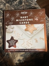 Ginger Ray Baby Milestone Cards Rose Gold 24 Pieces New Sealed