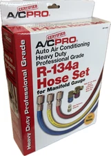 A/C Pro BRY-134HD Certified R-134a Hose Set for Manifold Gauge (New in Box)