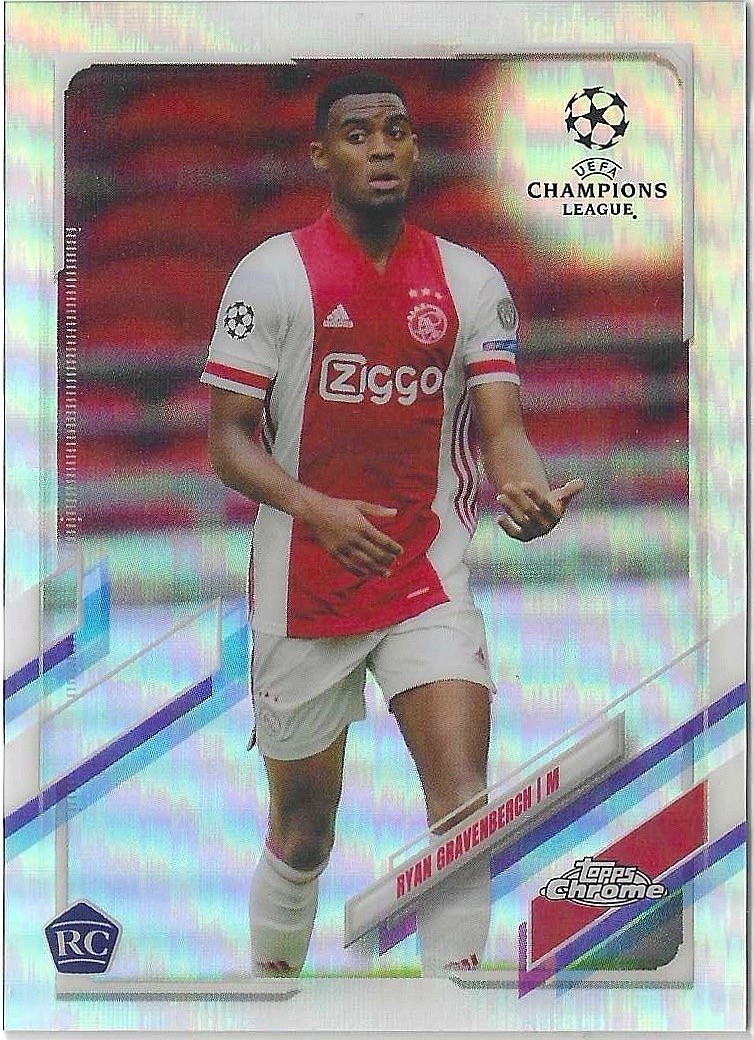 2020-21 Topps Chrome UEFA Ryan Gravenberch Image Variation Refractor Rookie #98