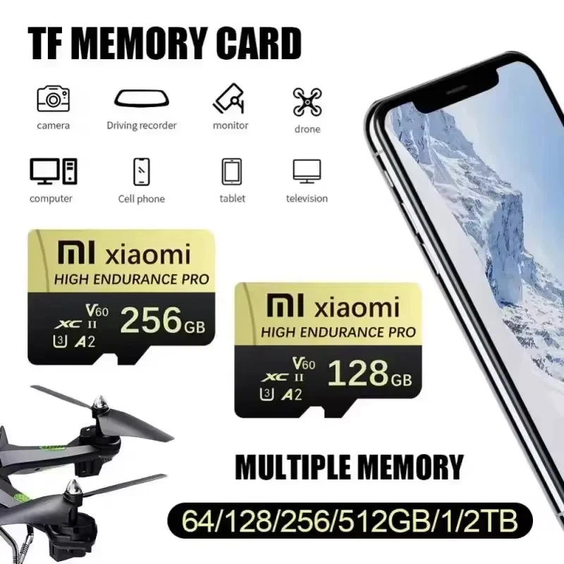 SD Card Micro TF Class10 2TB 1TB 256GB 128GB Memory Card Phone/PC/Mac/Cam/Drone - Image 4 of 4