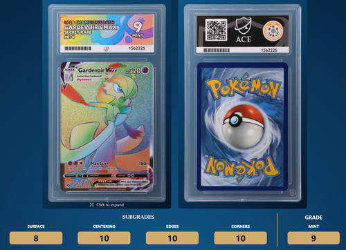Gardevoir VMAX graded ACE 9 for sale on eBay