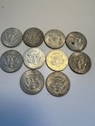 Lot of 10 1969 Kennedy Half Dollars 40% Silver, $5 Face Value — photo 2