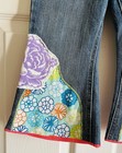 Not Your Mother’s Jeans Boutique Floral Appliqué Pants Rare NWT Girls 6 $50 — photo 2