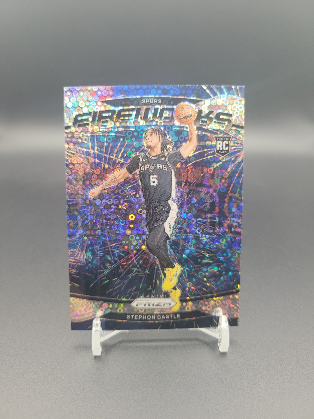 STEPHON CASTLE - 2024-25 Panini Prizm Fireworks Fast Break Prizm Rookie #13 - RC