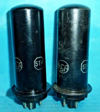 2 RCA 5T4 Rectifier Tubes Tested