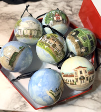 Magnolia Market  Waco TX Decoupage Ornaments Set of 7 Chip Joanna Gaines (P2892)