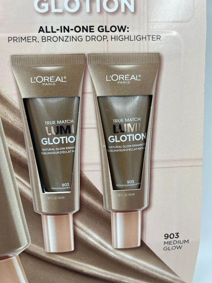 *2 PACK* L'Oreal True Match LUMI GLOTION MEDIUM Glow Enhancer 903 - NEW & SEALED - Image 2 of 4