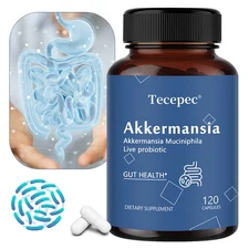 Akkermansia Muciniphila 100 million AFU for Digestive Intestinal Health 120 Caps