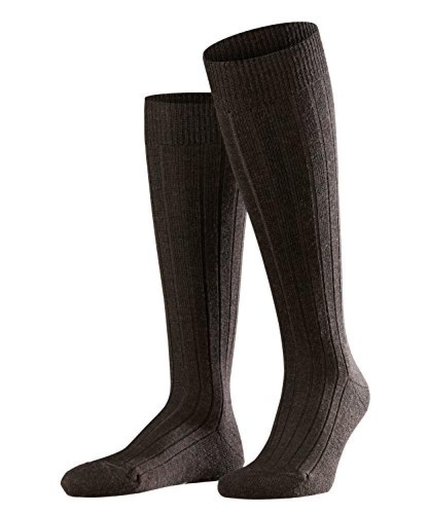(TG. 43-44) FALKE Teppich Im Schuh, Calzini Uomo, Lana Merino, Marrone (Dark Bro