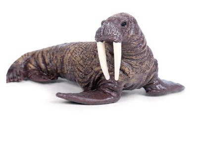 11cm Mini Ocean Walrus PVC Toy Fish Sea Animal Figure Kids Gift