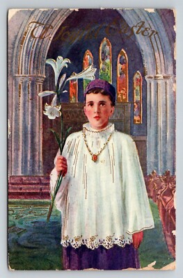 1911  Easter Greetings  Postcard
