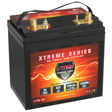 VMAX XTR8-180 Group GC8 8V 180Ah XTREME AGM Deep Cycle 8 Volt Sealed Battery