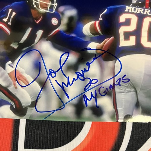 Phil Simms Joe Morris Signed 8x10 Photo New York Giants Autographed JSA COA - Picture 3 of 4