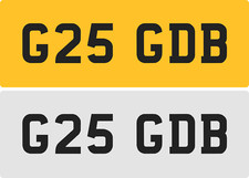 GDB /GB Private Number Plate Personal Registration For Sale Reg On Retention UK
