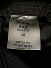 Niubia Women’s Dark Gray/Faded Black Skinny Stretch Frayed Hem Denim Jeans SZ 10 — photo 5