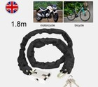 HEAVY DUTY STRONG MOTORCYCLE MOTORBIKE BIKE LOCK SECURITY CHAIN AND PADLOCK New