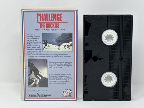 Challenge The Rockies VHS Tape Rare & Out of Print Mountain Climbing Documentary - Picture 5 of 6