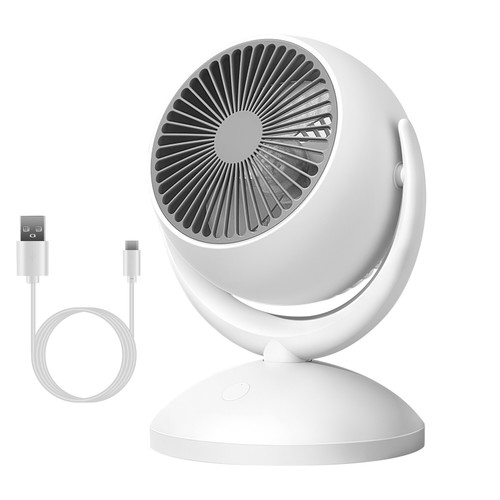 Quiet Electric Air Circulator Fan 360°Tilting Head Desk Fan for Home Office Room - Picture 13 of 23