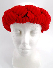 Nike Jordan Headband Women's Braided Fleece Sweatband Fire Red/Black