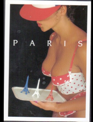 PARIS / PIN-UP in Unterwäsche, EIFFELTURM SERVIERIN von Chris NIKOLSON