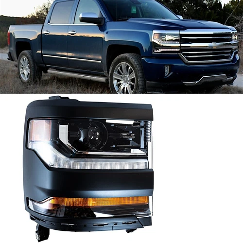 Headlights For 2016-2018 Chevy Silverado 1500 HID / Xenon DRL HeadLamps - Picture 21 of 24