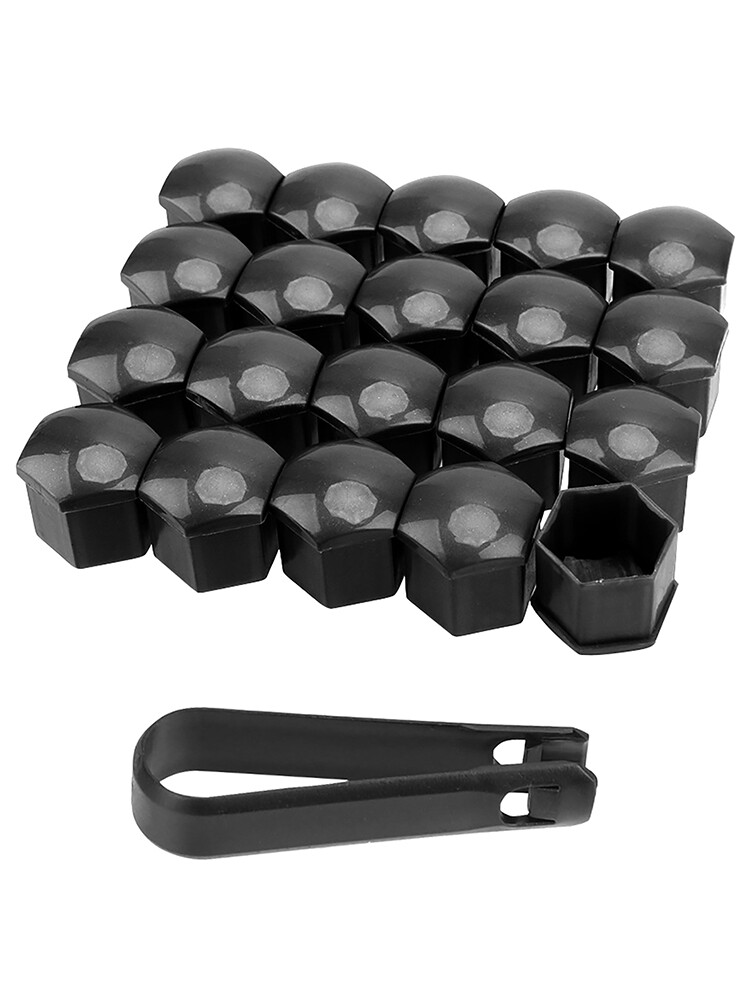 Plastic Protection With Clip Bolt Cover Solid Wheel Nut Cap 17mm 19mm ...