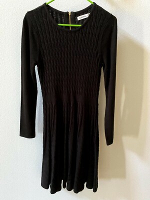 (M) Calvin Klein Black Knitted Sweater Dress | eBay (M) Calvin Klein Black Knitted Sweater Dress | eBay
