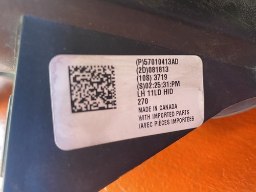 2012 2013 2014 Dodge Charger SRT8 Left Driver HID Xenon Headlight OEM 57010413AE - Picture 20 of 24