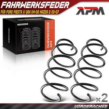 2x Federn Fahrwerksfeder Vorderachse für Ford Fiesta V Van 04-08 Mazda 2 03-07