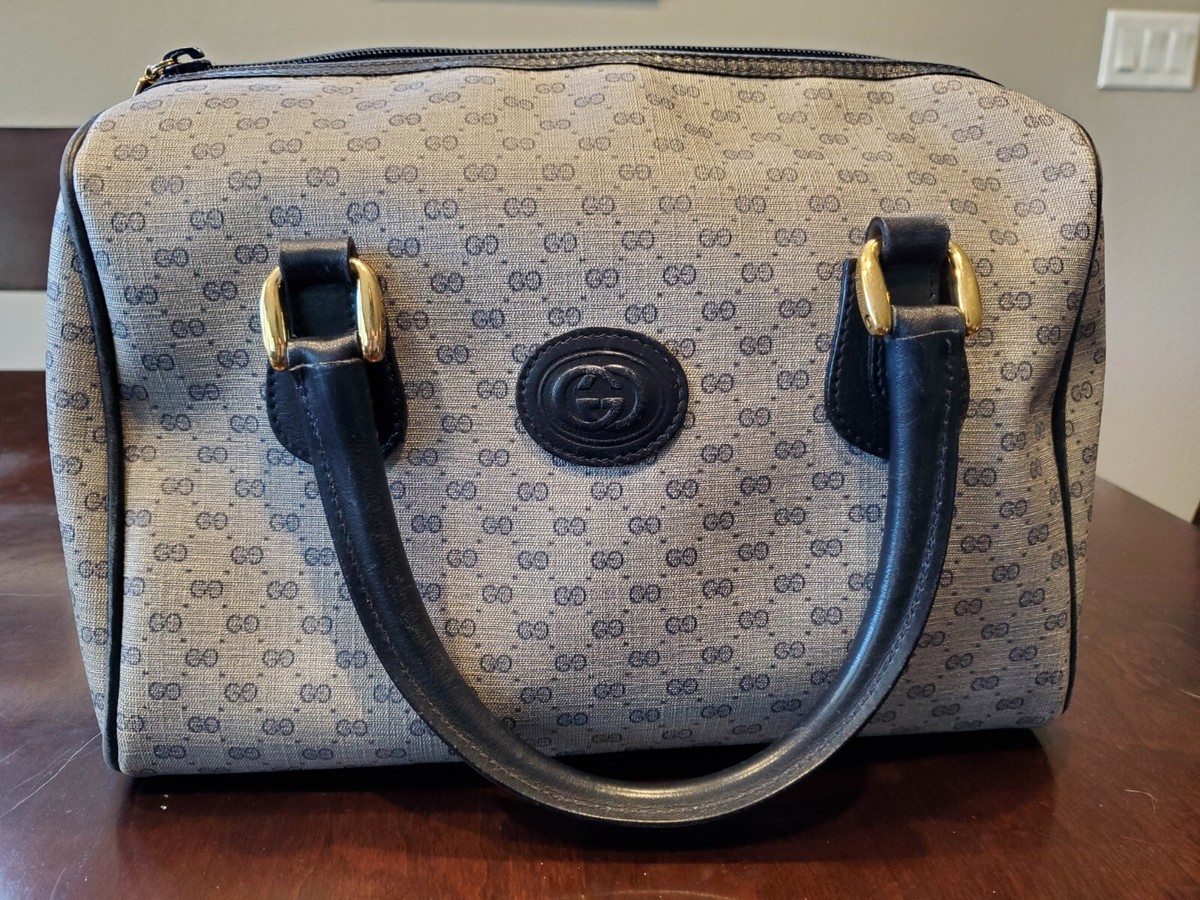 ヴィンテージ GUCCI スーツケース・ボストンバッグ ダークグレー ヴィンテージ GUCCI スーツケース・ボストンバッグ ダークグレー