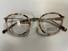 Otis+Grey OG 202125 Tokyo Tort 48-21-140 Round Frames with Factory Demo Lenses