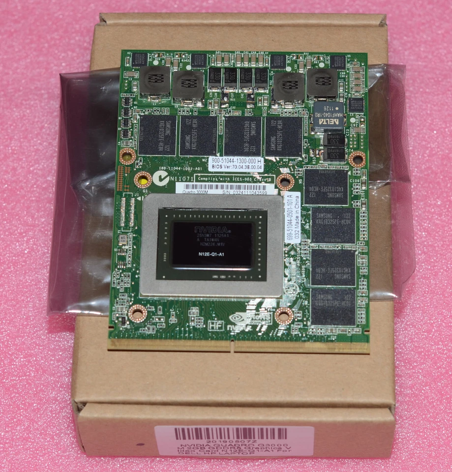 NVIDIA QUADRO 3000M Q3000M 2GB GDDR5 Graphics Video Card N12E-Q1-A1 For DELL HP - Image 2 of 4