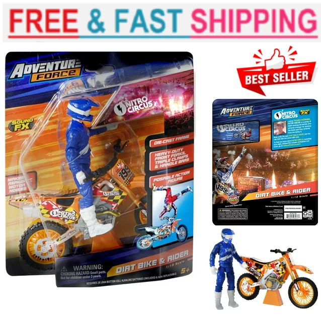 Dirt bike and rider toy sale