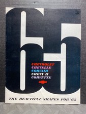 ORIGINAL VINTAGE BROCHURE 1965 CHEVROLET ALL MODELS NICE CANADIAN