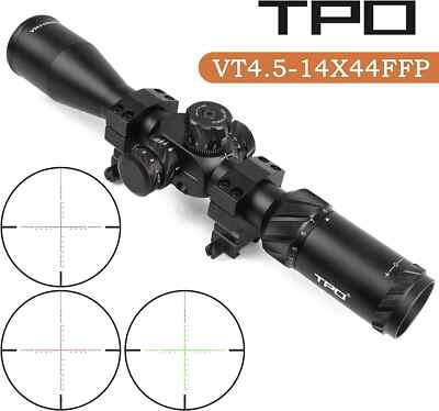 Sniper VT4.5-14x44 FFP First Focal Plane (FFP) Scope 30mm Tube with MOA Reticle