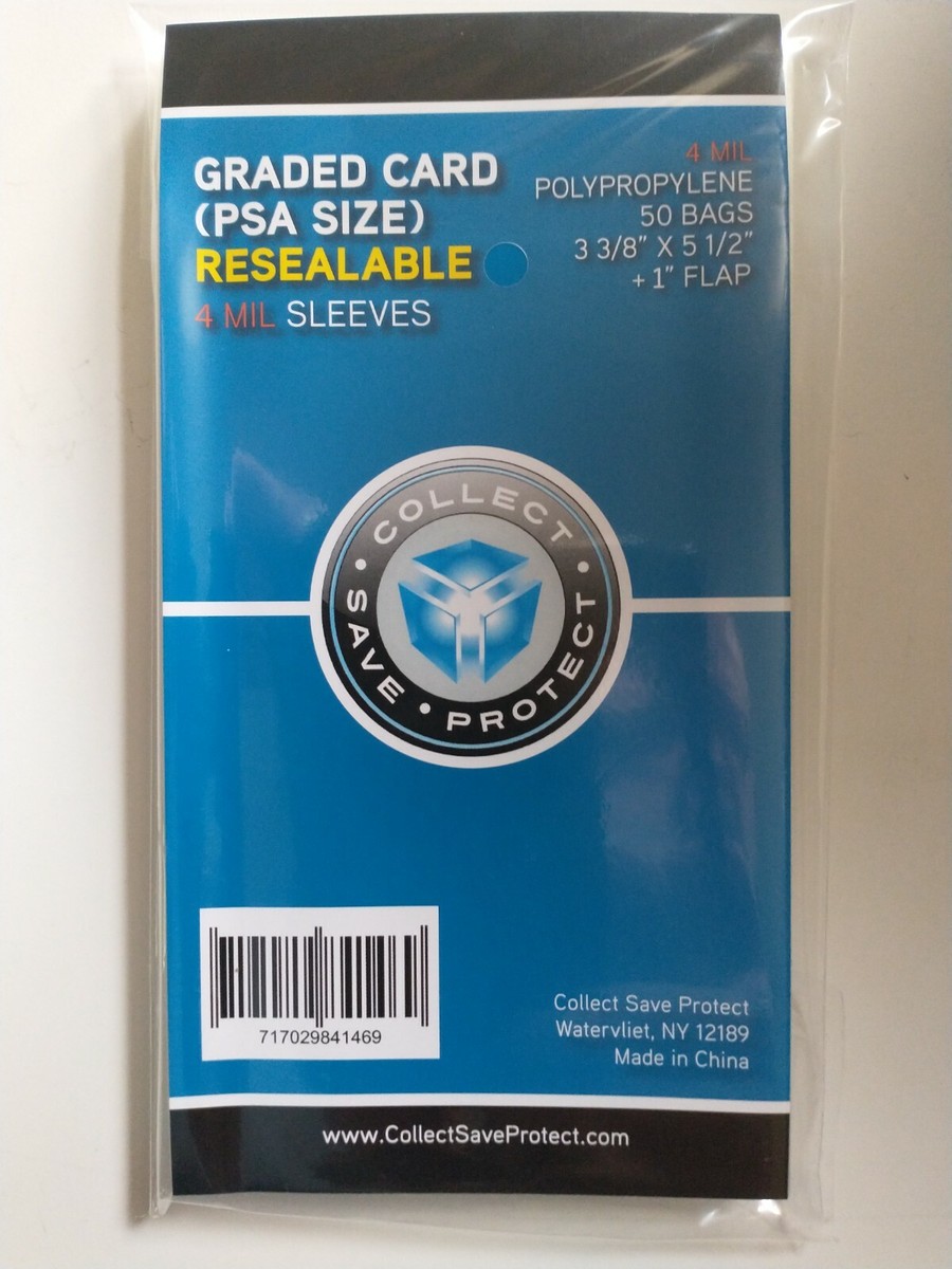 CSP PSA Graded Resealable Sleeves 4 Mil