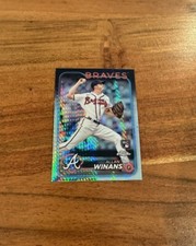 Allan Winans 2024 Topps Chrome Prism Refractor NRMT+ Rookie Atlanta BravesRC