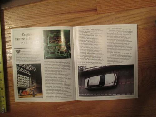 Mercedes Benz 1983 car auto Dealer showroom Sales Brochure catalog - Bild 11 von 12