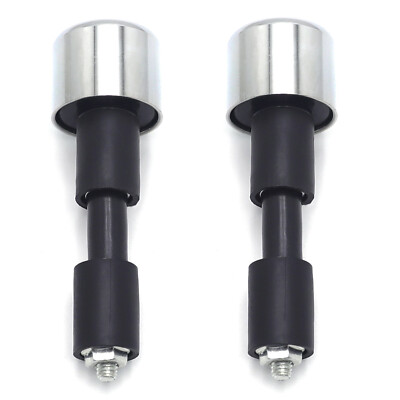 Chrome 7/8" 22mm CNC Motorcycle Handle Bar Ends Plug Grips End Cap Anti-Vibratio  | eBay