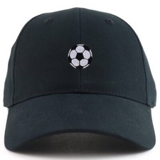 Kid's Soccer Ball Patch Youth Size Twill Cotton Structured Baseball Cap