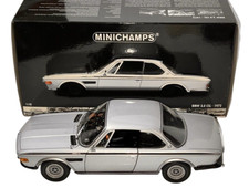 1972 BMW 3.0 CSL Coupe 1:18 Minichamps Silver Diecast Model Car