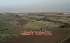 PHOTO  GIBRALTAR POINT NATURE RESERVE RIVER STEEPING AND OFFSHORE WINDFARM:AERIA